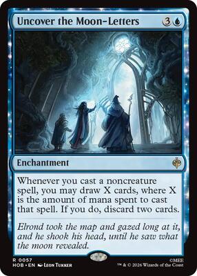 Uncover the Moon-Letters card from The Hobbit