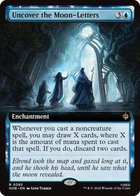 Uncover the Moon-Letters (Extended Art) card from The Hobbit