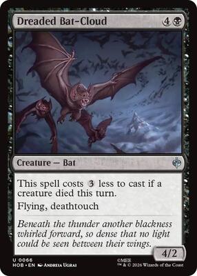 Dreaded Bat-Cloud card from The Hobbit