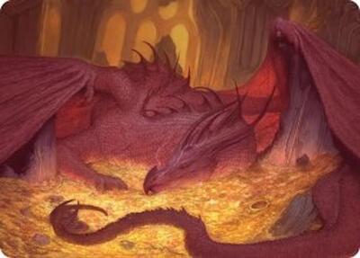 Smaug the Magnificent Art Card card from Art Series: The Hobbit