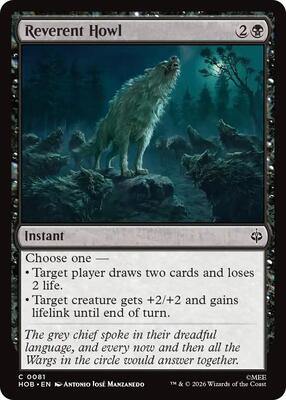 Reverent Howl card from The Hobbit