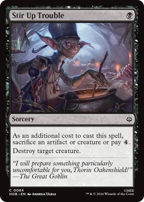 Stir Up Trouble card from The Hobbit