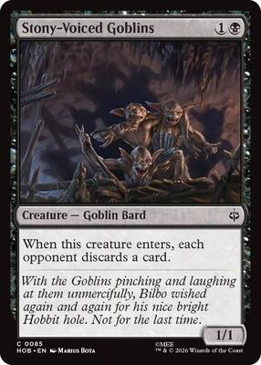 Stony-Voiced Goblins card from The Hobbit