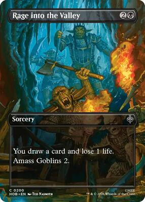 Rage into the Valley (Borderless) card from The Hobbit