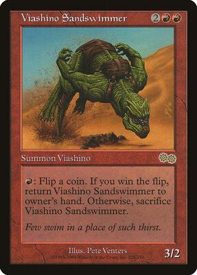 Viashino Sandswimmer card from Urza's Saga