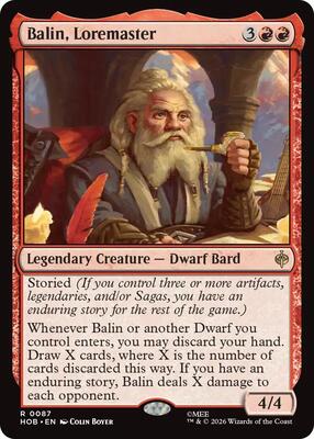 Balin, Loremaster card from The Hobbit