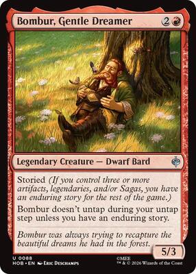 Bombur, Gentle Dreamer card from The Hobbit