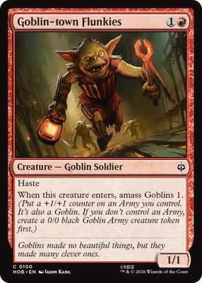 Goblin-town Flunkies card from The Hobbit