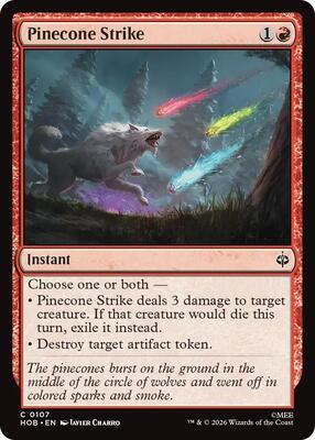 Pinecone Strike card from The Hobbit