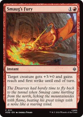 Smaug's Fury card from The Hobbit