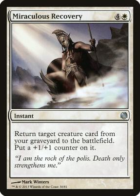Miraculous Recovery card from Duel Decks: Heroes vs. Monsters