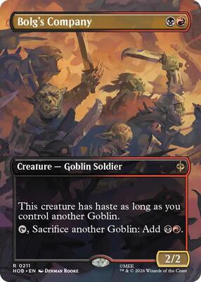 Bolg's Company (Borderless) card from The Hobbit