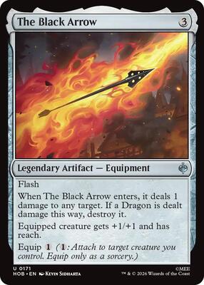 The Black Arrow card from The Hobbit