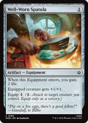 Well-Worn Spatula card from The Hobbit