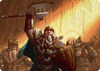 Thorin, Company's Leader Art Card card from Art Series: The Hobbit