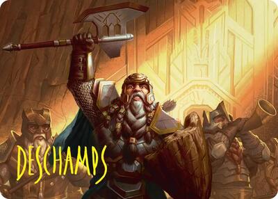 Thorin, Company's Leader Art Card (Gold-Stamped Signature) card from Art Series: The Hobbit