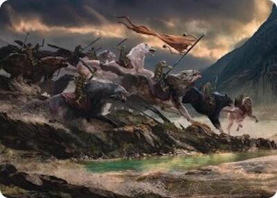 Tide of Fury and Disorder Art Card card from Art Series: The Hobbit