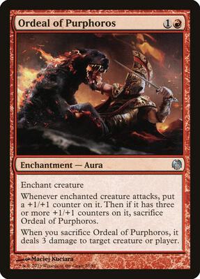 Ordeal of Purphoros card from Duel Decks: Heroes vs. Monsters
