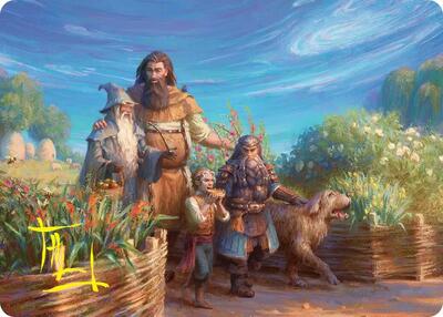 Beorn's Hospitality Art Card (Gold-Stamped Signature) card from Art Series: The Hobbit