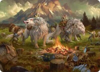 Mount Gundabad Mobilizes Art Card card from Art Series: The Hobbit
