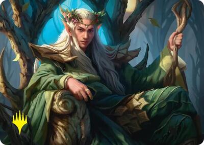 Thranduil, the Elvenking Art Card (Gold-Stamped) card from Art Series: The Hobbit