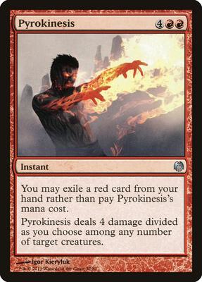 Pyrokinesis card from Duel Decks: Heroes vs. Monsters