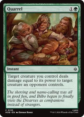 Quarrel card from The Hobbit