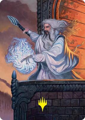 Saruman of Many Colors Art Card (Gold-Stamped) card from Art Series: The Hobbit
