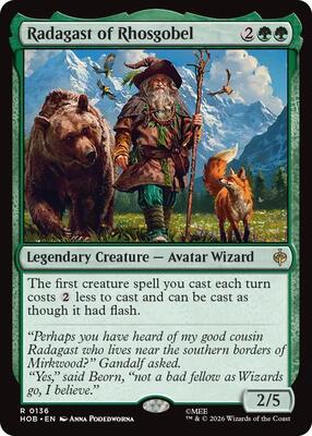 Radagast of Rhosgobel card from The Hobbit