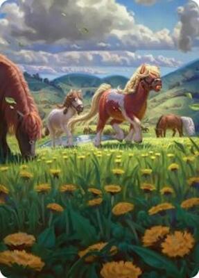 Troop of Ponies Art Card card from Art Series: The Hobbit