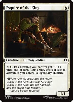 Esquire of the King card from The Hobbit: Eternal-Legal
