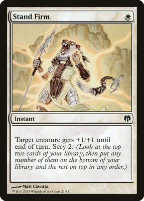 Stand Firm card from Duel Decks: Heroes vs. Monsters