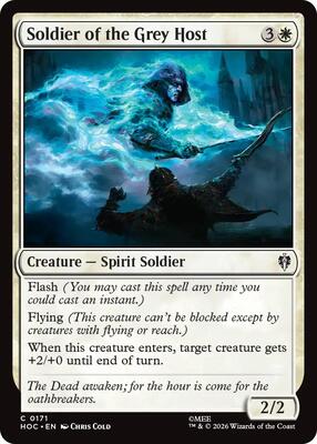 Soldier of the Grey Host card from The Hobbit: Eternal-Legal
