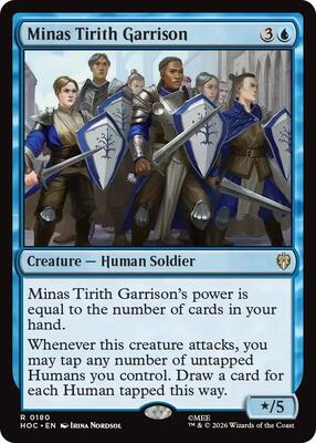 Minas Tirith Garrison card from The Hobbit: Eternal-Legal