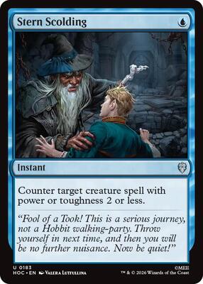 Stern Scolding card from The Hobbit: Eternal-Legal