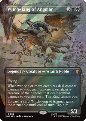Witch-king of Angmar (Borderless) (Surge Foil) card from The Hobbit: Eternal-Legal