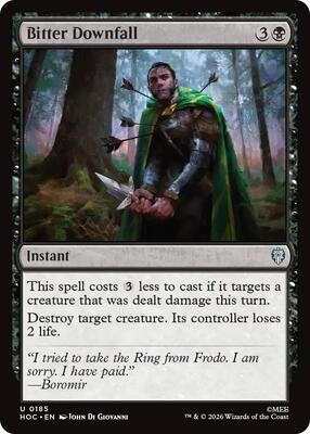 Bitter Downfall card from The Hobbit: Eternal-Legal