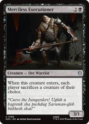 Merciless Executioner card from The Hobbit: Eternal-Legal