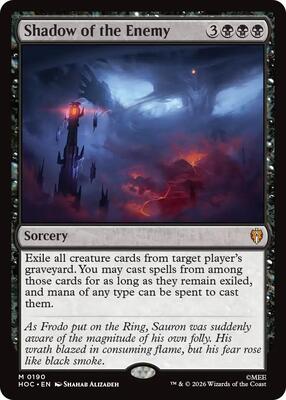 Shadow of the Enemy card from The Hobbit: Eternal-Legal