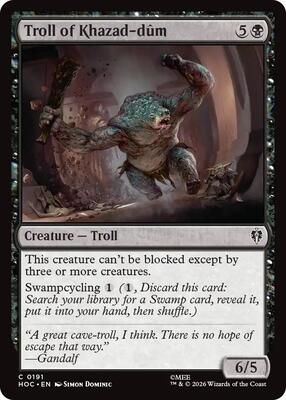 Troll of Khazad-dum card from The Hobbit: Eternal-Legal