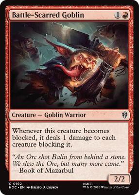 Battle-Scarred Goblin card from The Hobbit: Eternal-Legal