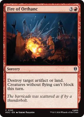 Fire of Orthanc card from The Hobbit: Eternal-Legal