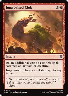 Improvised Club card from The Hobbit: Eternal-Legal