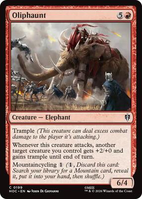 Oliphaunt card from The Hobbit: Eternal-Legal