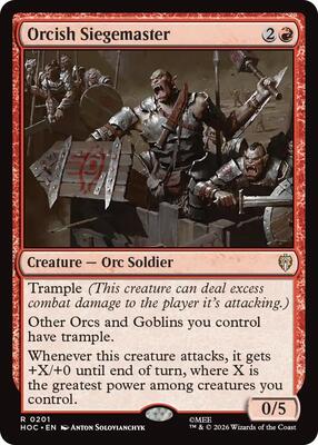 Orcish Siegemaster card from The Hobbit: Eternal-Legal
