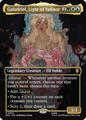 Galadriel, Light of Valinor (Borderless) card from The Hobbit: Eternal-Legal