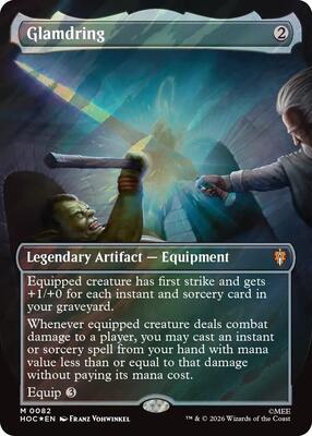 Glamdring (Borderless) (Surge Foil) card from The Hobbit: Eternal-Legal
