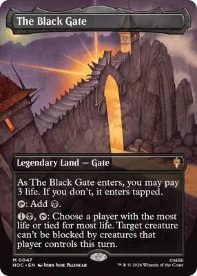 The Black Gate (Borderless) card from The Hobbit: Eternal-Legal