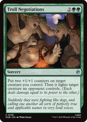 Troll Negotiations card from The Hobbit