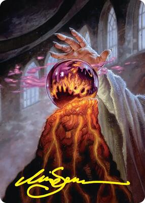 Palantir of Orthanc Art Card (Gold-Stamped Signature) card from Art Series: The Hobbit